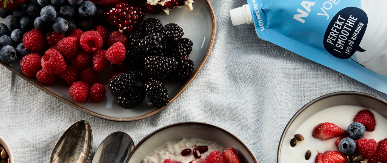 Enkel kjøleskapsgrøt med Q® Yoghurt naturell