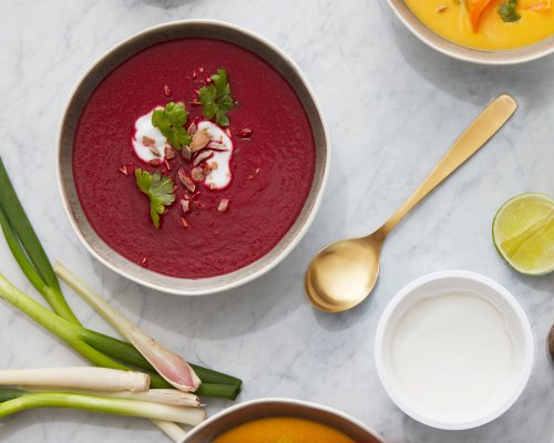 Rødbetsuppe med Planti
