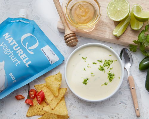 Lime- og honningdressing med Q Naturell