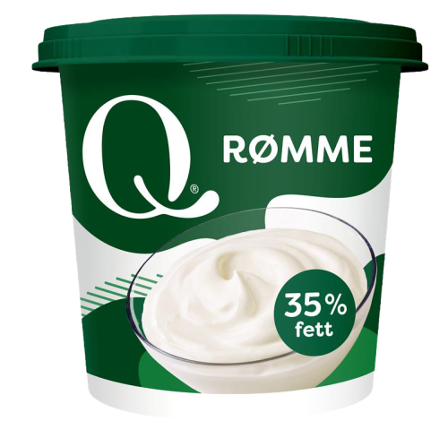 original rømme grønt lokk transparent