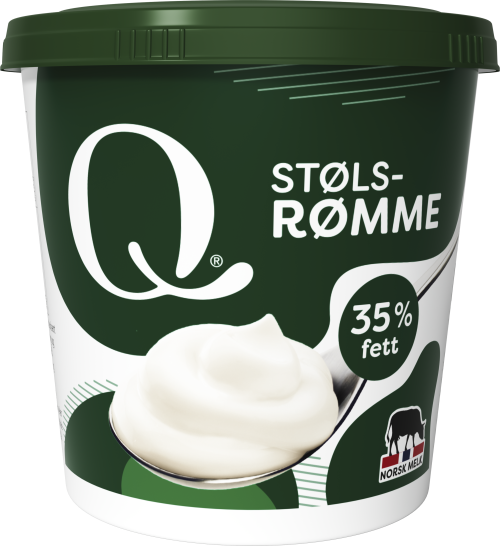 Q Stølsrømme grønt lokk 3d Q Stølsrømme grønt lokk 3d