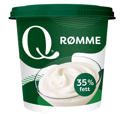 original rømme grønt lokk transparent