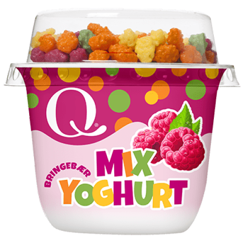 Q Mix Yoghurt Bringebær