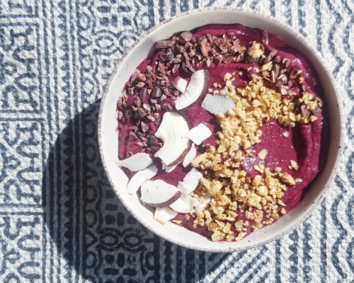 Blårbær smoothiebowl Blårbær smoothiebowl