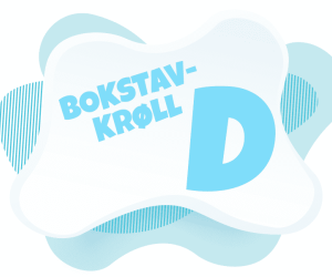 Bokstavkrøll D Bokstavkrøll D